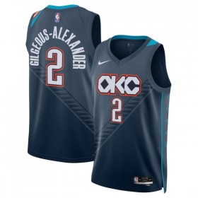 Dres Oklahoma City Thunder Shai Gilgeous-Alexander Nike 2025-26 City Edition Crno Swingman